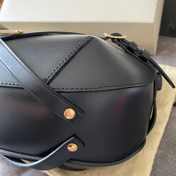 Burberry Dutton Bridle Handbag Black Nova Check - Picture 4 of 13